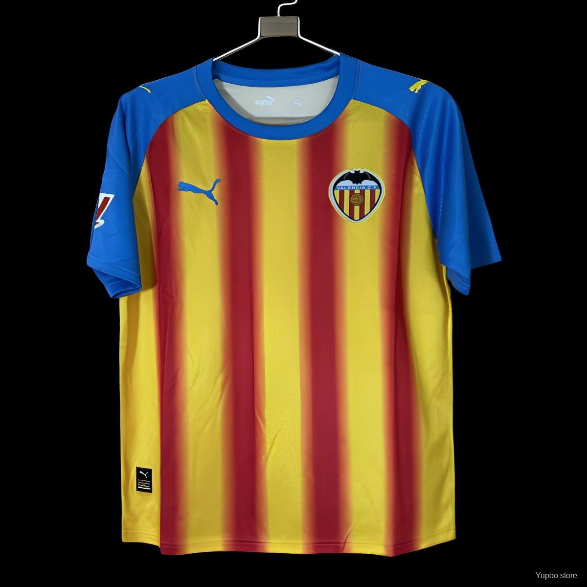 Camiseta de fútbol Valencia 2025/26 TERCERA MANGA CORTA VERSION FAN